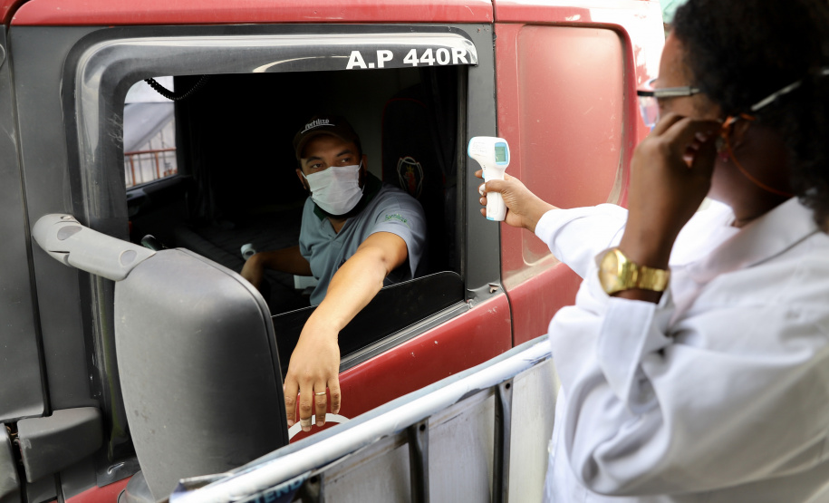 Portos do Paraná - Saúde do caminhoneiro - Paranaguá, 22/03/2021 - Foto: Claudio Neves/Portos do Paraná