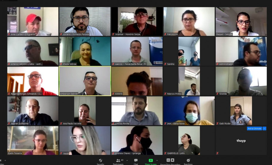 Em mais um etapa da estratégia para expansão de parcerias visando ampliar a oferta de crédito para apoiar os empreendedores de todas as regiões do estado, a Fomento Paraná deu início nesta segunda, 22, à realização de três novos cursos de capacitação de agentes de crédito e correspondentes, com 115 participantes. - Curitiba, 22/03/2021 - Foto: Divulgação Fomento Paraná