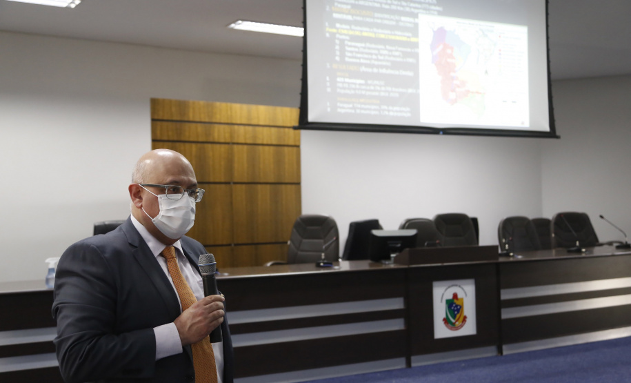 Reunião do grupo técnico do Parana com o Prefeito de Maracaju Marcos Calderan
Foto Gilson Abreu/AEN