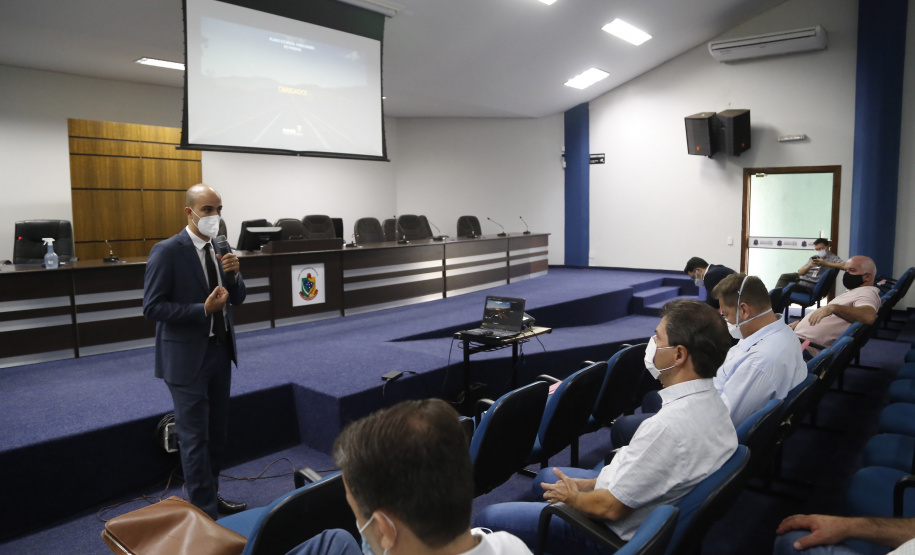 Reunião do grupo técnico do Paraná com o Prefeito de Maracaju Marcos Calderan
Foto Gilson Abreu/AEN