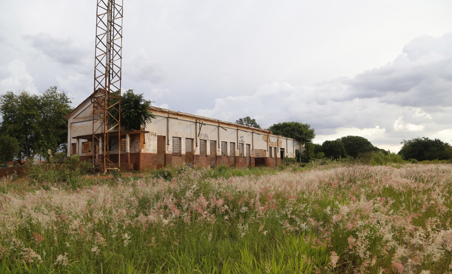 Antiga estação de trem desativada em Maracajú que poderá ser incorporada ao projeto da Nova Ferroeste.
Foto Gilson Abreu/AEN