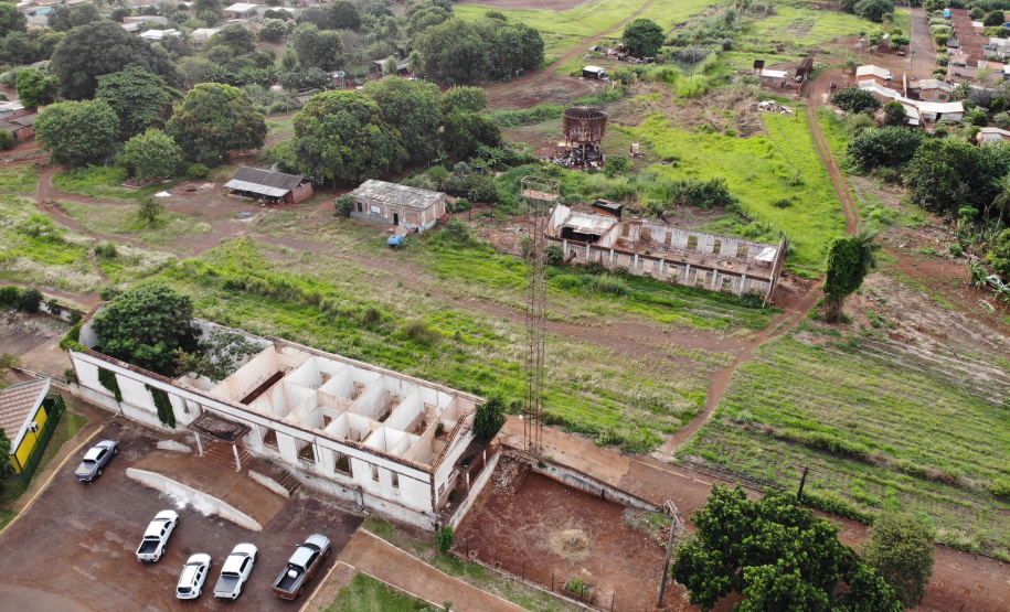Antiga estação de trem desativada em Maracajú que poderá ser incorporada ao projeto da Nova Ferroeste.
Foto Gilson Abreu/AEN