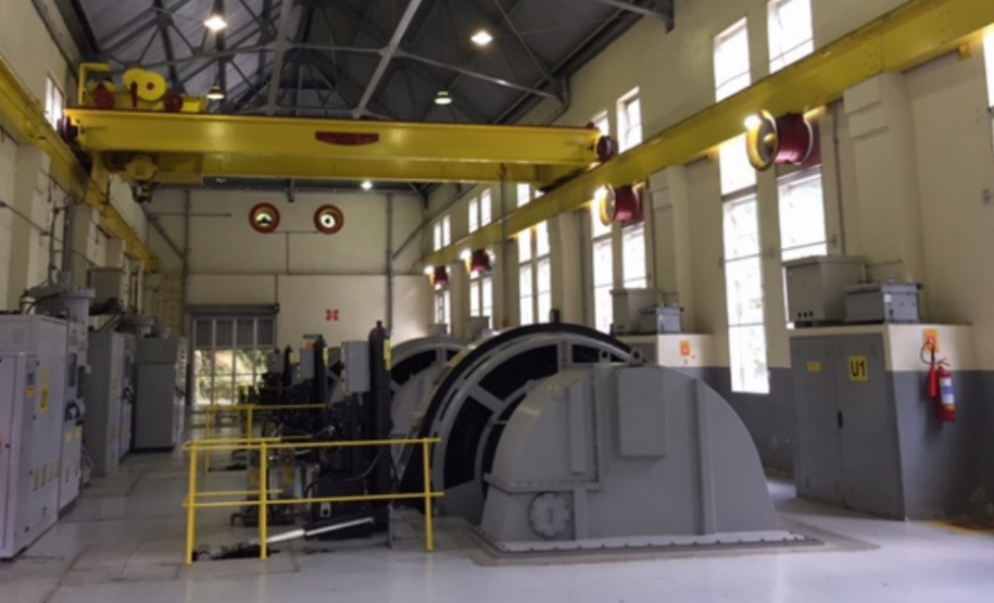 Primeira grande hidrelétrica do Paraná completa 90 anos de operação- nterior da casa de força da Usina.  -  Foto: Divulgação Copel