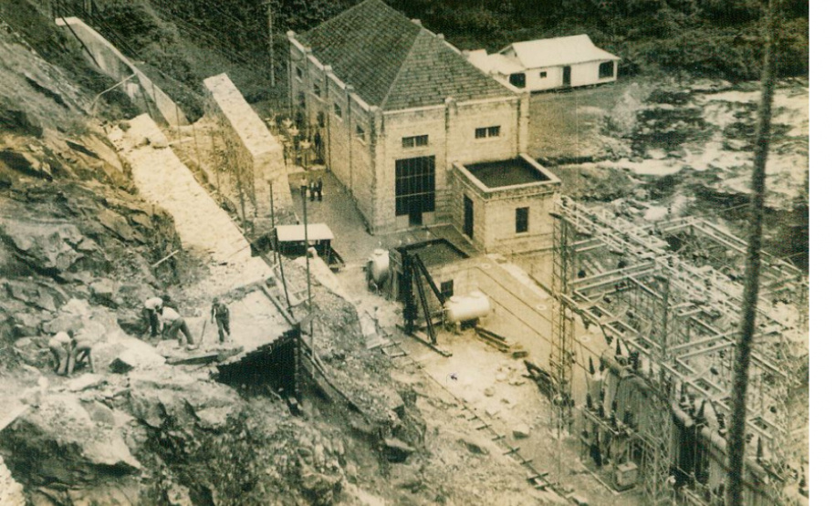Primeira grande hidrelétrica do Paraná completa 90 anos de operação. Imagens da construção da Usina - acervo histórico. -  Foto: Divulgação Copel