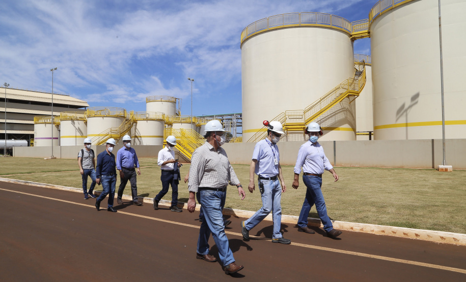 23.03.2021 - Visita do grupo técnico  da nova Ferroeste na Coamo, em Dourados-MS.
 Foto Gilson Abreu/AEN