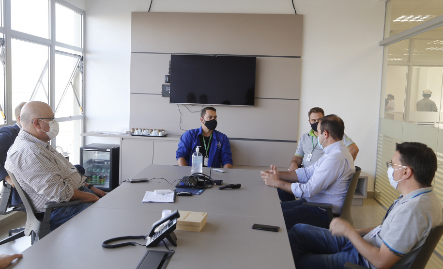23.03.2021 - Visita do grupo técnico  da nova Ferroeste na Cooperativa Lar, em  Caarapó/MS
 Foto Gilson Abreu/AEN