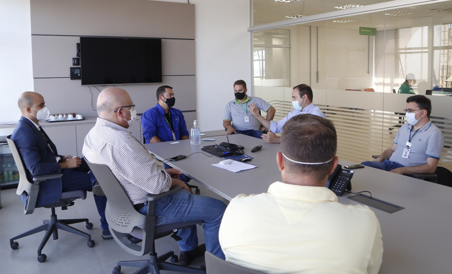 23.03.2021 - Visita do grupo técnico  da nova Ferroeste na Cooperativa Lar, em  Caarapó/MS
 Foto Gilson Abreu/AEN