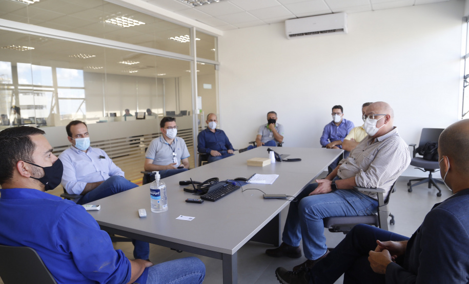23.03.2021 - Visita do grupo técnico  da nova Ferroeste na Cooperativa Lar, em  Caarapó/MS
 Foto Gilson Abreu/AEN
