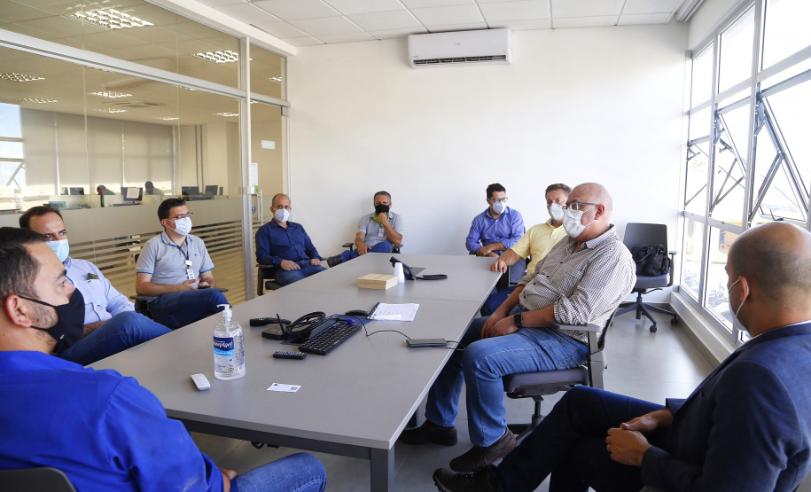 23.03.2021 - Visita do grupo técnico  da nova Ferroeste na Cooperativa Lar, em  Caarapó/MS
 Foto Gilson Abreu/AEN