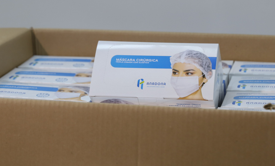 Entrega Mondelez A Mondelez Brasil faz a entrega de Kits Covid e de mascaras de proteçao para a Defesa Civil 24/03/2021 - Foto: Geraldo Bubniak/AEN