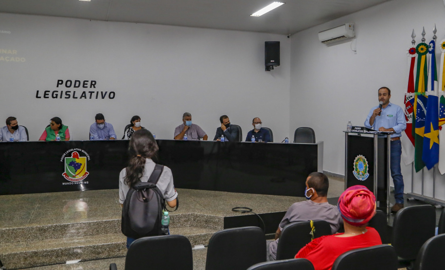 Comitiva da Nova Ferroeste visita Mundo Novo, no Mato Grosso do Sul. Os técnicos apresentaram na Câmara de Vereadores da cidade o estudo de demanda e traçado elaborado para a ferrovia.
 Foto Gilson Abreu/AEN