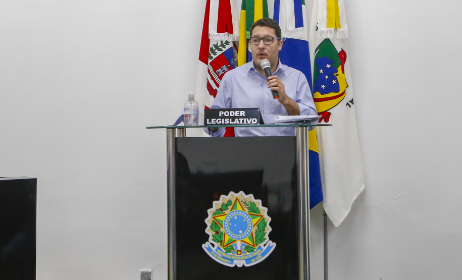 Comitiva da Nova Ferroeste visita Mundo Novo, no Mato Grosso do Sul. Os técnicos apresentaram na Câmara de Vereadores da cidade o estudo de demanda e traçado elaborado para a ferrovia.
 Foto Gilson Abreu/AEN