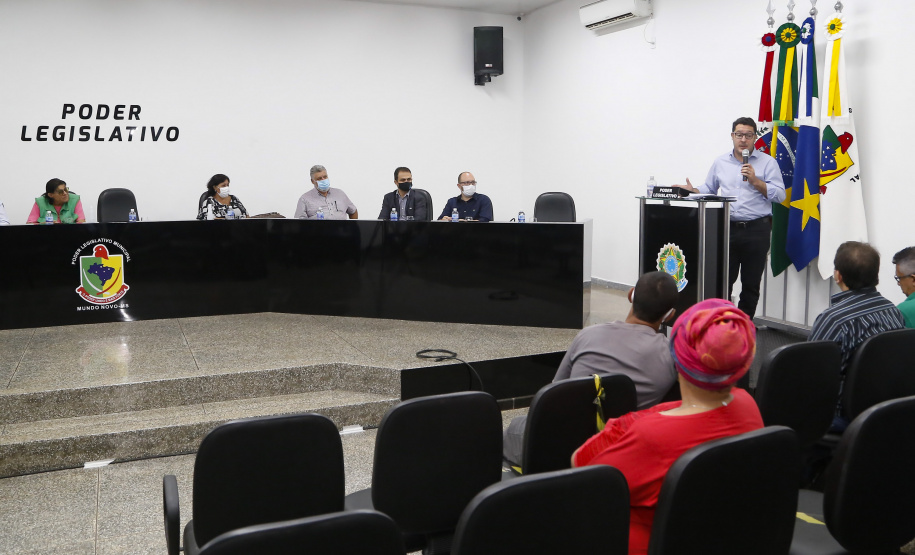 Comitiva da Nova Ferroeste visita Mundo Novo, no Mato Grosso do Sul. Os técnicos apresentaram na Câmara de Vereadores da cidade o estudo de demanda e traçado elaborado para a ferrovia.
 Foto Gilson Abreu/AEN