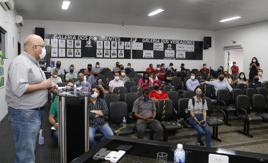 Comitiva da Nova Ferroeste visita Mundo Novo, no Mato Grosso do Sul. Os técnicos apresentaram na Câmara de Vereadores da cidade o estudo de demanda e traçado elaborado para a ferrovia.
 Foto Gilson Abreu/AEN