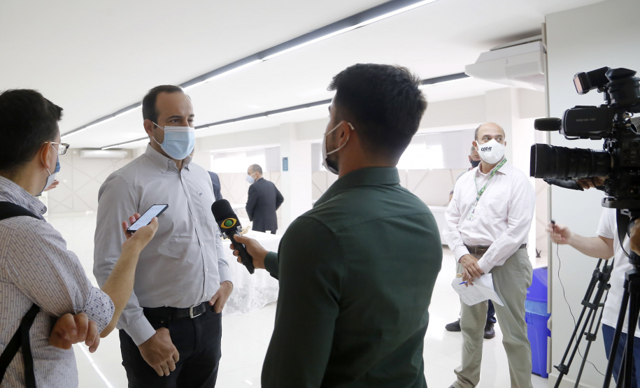 25.03.2021 - Visita do grupo técnico  da nova Ferroeste  a ACIC Cascavel.
 Foto Gilson Abreu/AEN
