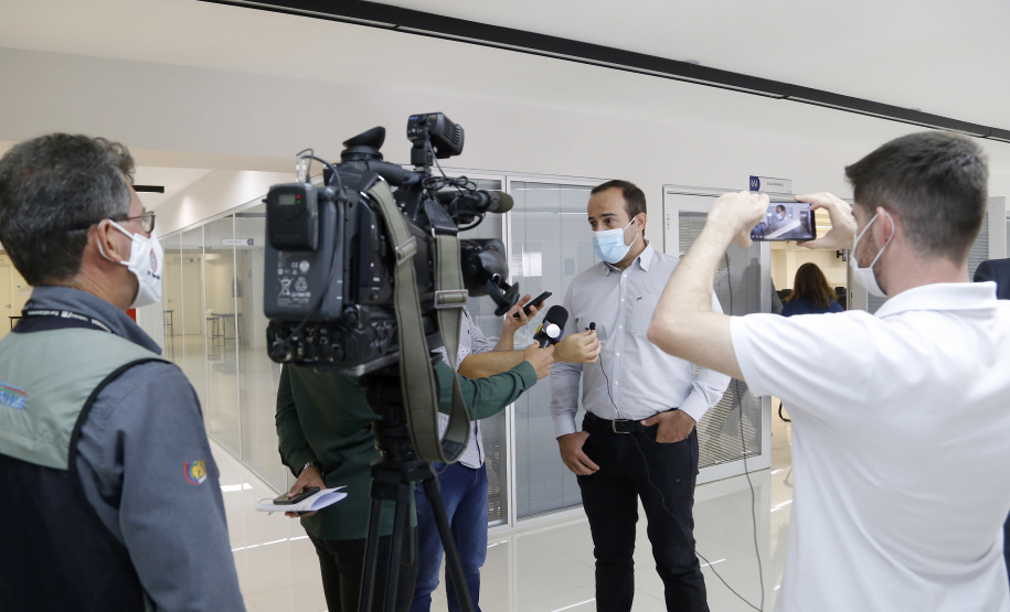 25.03.2021 - Visita do grupo técnico  da nova Ferroeste  a ACIC Cascavel.
 Foto Gilson Abreu/AEN