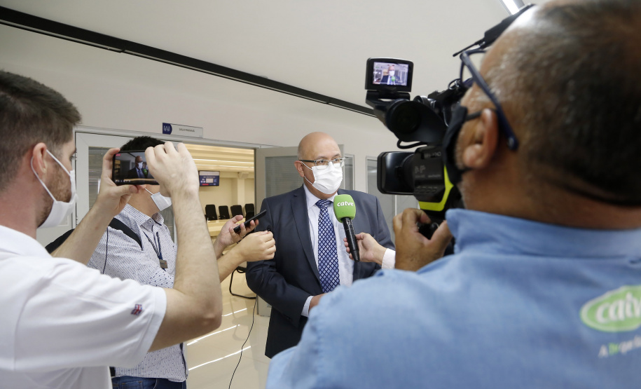 25.03.2021 - Visita do grupo técnico  da nova Ferroeste  a ACIC Cascavel.
 Foto Gilson Abreu/AEN