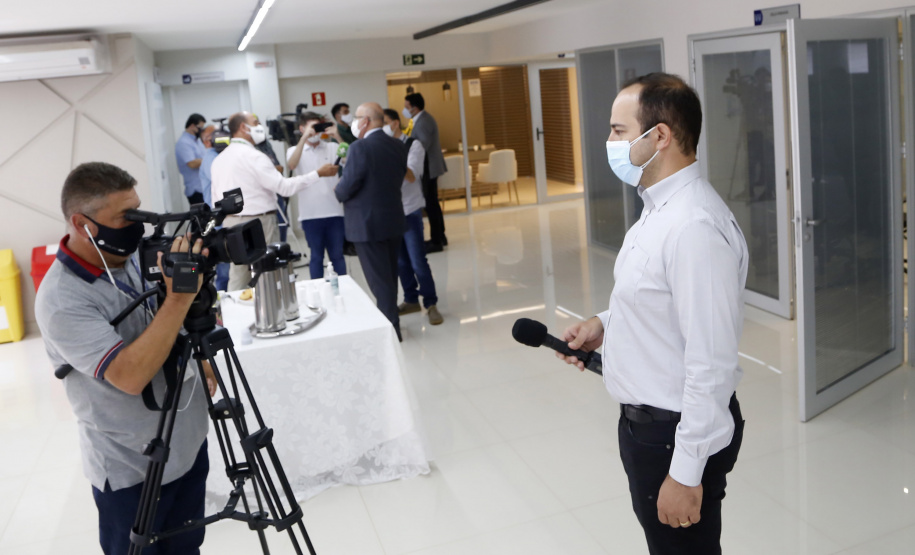 25.03.2021 - Visita do grupo técnico  da nova Ferroeste  a ACIC Cascavel.
 Foto Gilson Abreu/AEN
