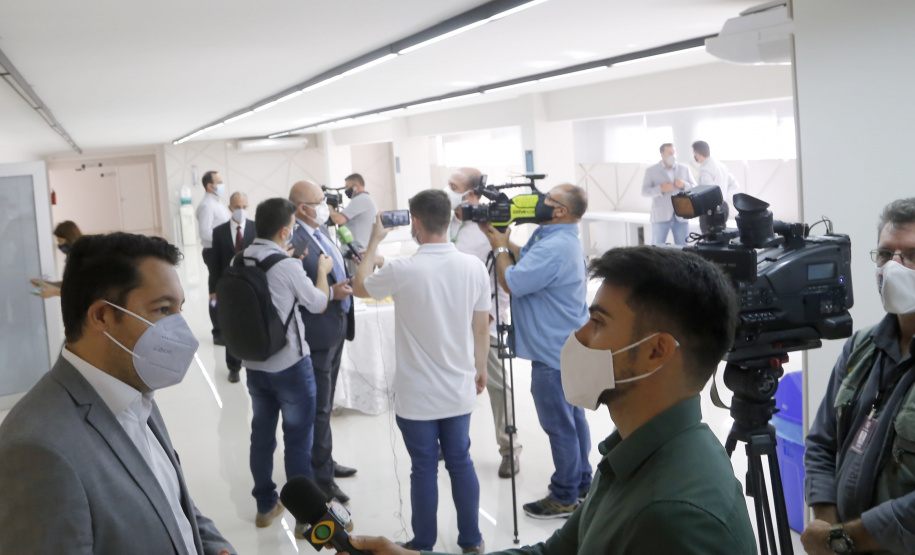 25.03.2021 - Visita do grupo técnico  da nova Ferroeste  a ACIC Cascavel.
 Foto Gilson Abreu/AEN