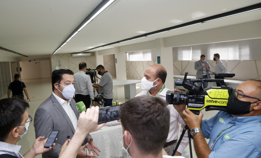 25.03.2021 - Visita do grupo técnico  da nova Ferroeste  a ACIC Cascavel.
 Foto Gilson Abreu/AEN