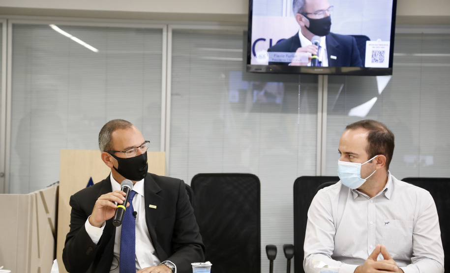 25.03.2021 - Visita do grupo técnico  da nova Ferroeste  a ACIC Cascavel.
 Foto Gilson Abreu/AEN