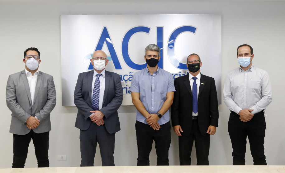 25.03.2021 - Visita do grupo técnico  da nova Ferroeste  a ACIC Cascavel.
 Foto Gilson Abreu/AEN