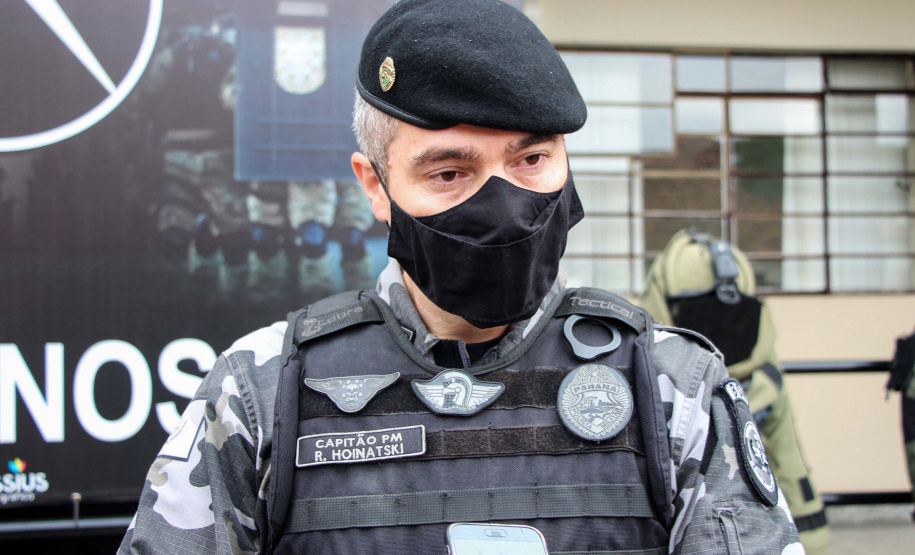 26-03-2021 Entrega de Equipamento ao Esquadrão Antibomba - BOPE Curitiba, 26 de março de 2021. Entrega de Equipamento ao Esquadrão Antibomba - BOPE