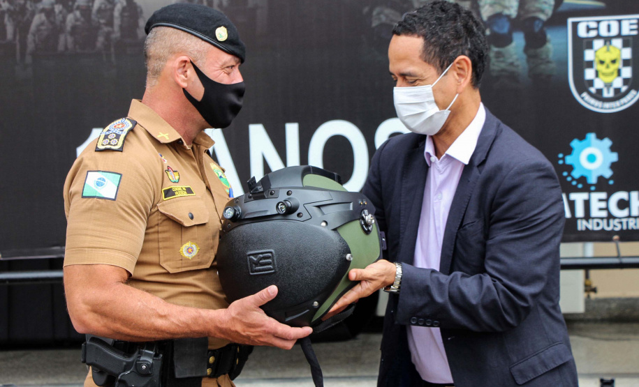 26-03-2021 Entrega de Equipamento ao Esquadrão Antibomba - BOPE Curitiba, 26 de março de 2021. Entrega de Equipamento ao Esquadrão Antibomba - BOPE