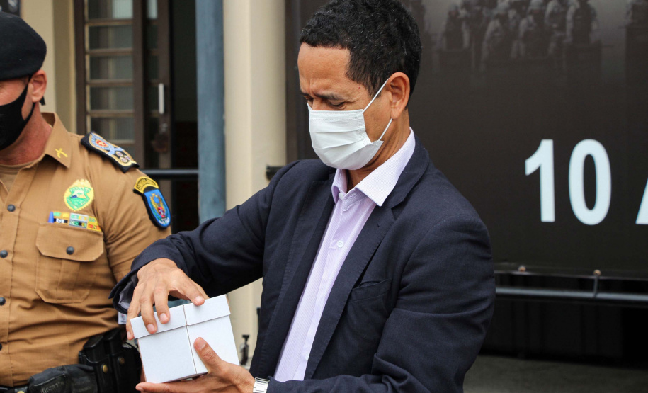 26-03-2021 Entrega de Equipamento ao Esquadrão Antibomba - BOPE Curitiba, 26 de março de 2021. Entrega de Equipamento ao Esquadrão Antibomba - BOPE