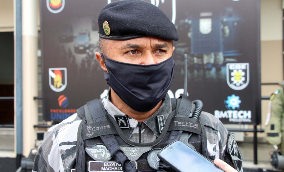 26-03-2021 Entrega de Equipamento ao Esquadrão Antibomba - BOPE Curitiba, 26 de março de 2021. Entrega de Equipamento ao Esquadrão Antibomba - BOPE