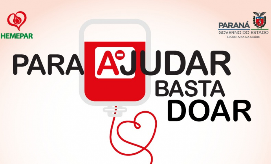 Com queda nas doações de sangue, Hemepar pede ajuda à população - Foto/Arte: SESA