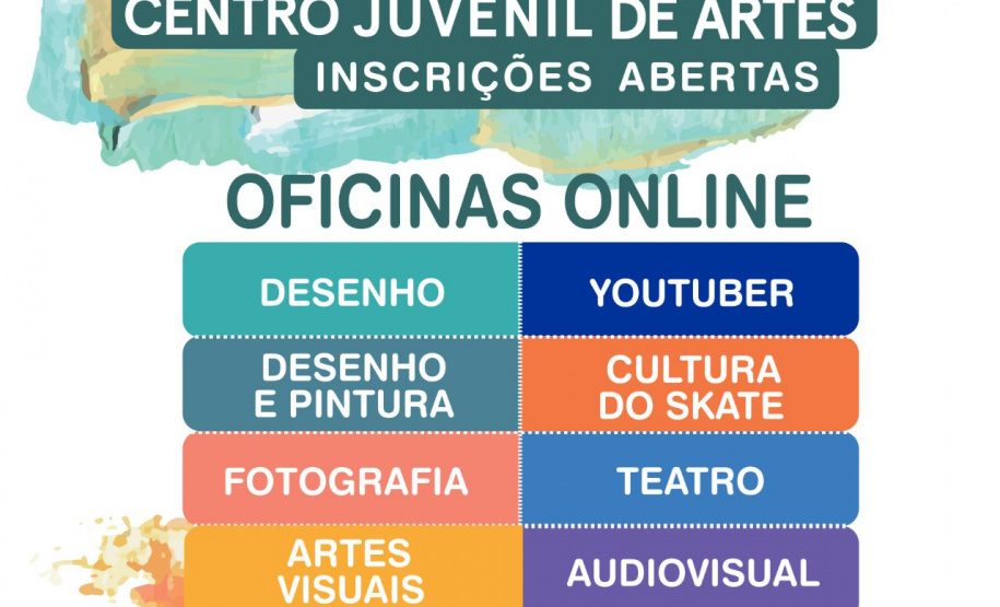 O Centro Juvenil de Artes Plásticas (CJAP) inicia seu ano letivo de 2021 com uma nova leva de oferta de oficinas. Além dos tradicionais cursos de Teatro, Audiovisual, Desenho e Pintura, Artes Visuais e Fotografia, dessa vez a grade conta com os inéditos Cultura do Skate e Youtuber, voltados para interesses e demandas atuais dos jovens. -  Curitiba, 31/03/2021  -  Foto: Divulgação CJAP