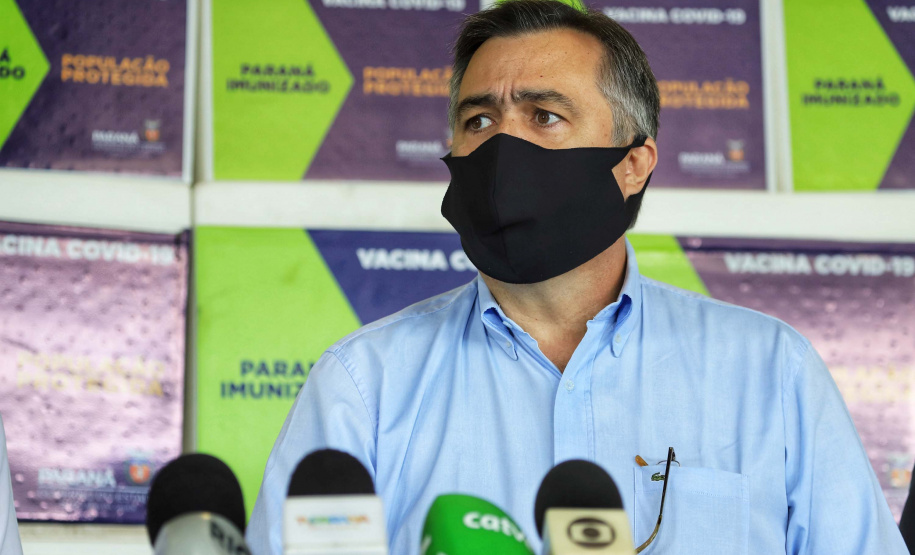 O Paraná recebeu nesta quinta-feira (1º) o 11° lote de vacinas contra Covid-19 do Ministério da Saúde. São 492.200 doses da Coronavac, produzida pela Sinovac e Instituto Butantan, e 33.250 doses da Covishield, produzida pela Universidade de Oxford com AstraZeneca e Fundação Oswaldo Cruz (Fiocruz).Foto: José Fernando Ogura/AEN