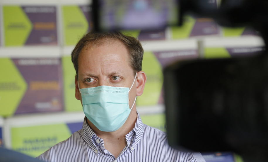 02.04.2021 - Entrega de medicamentos e vacinas para regionais. Diretor-geral da Secretaria da Saúde, Nestor Werner Júnior.
Foto Gilson Abreu/AEN