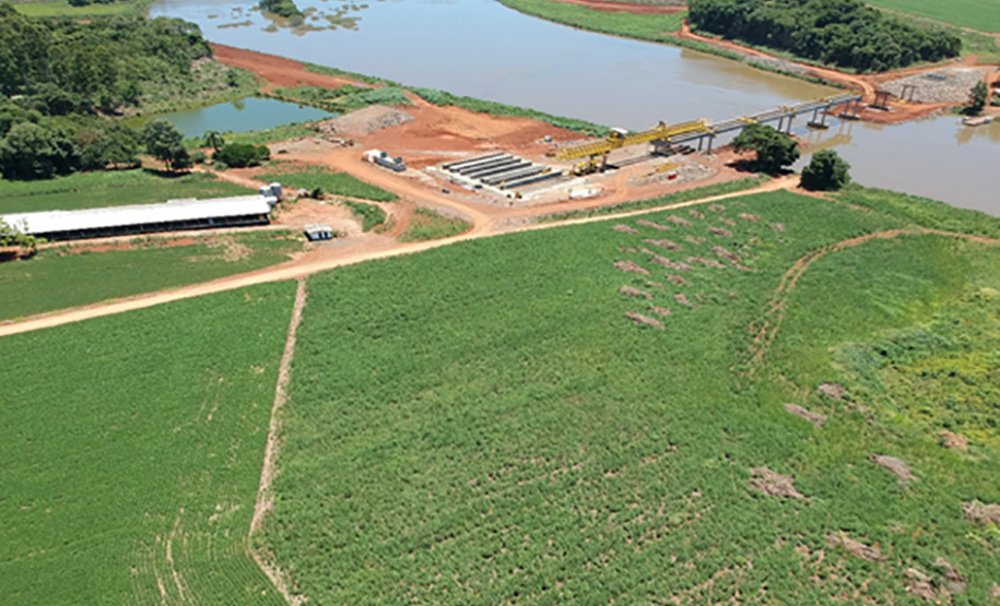 rea de plantio na APP próximo à nova ponte que vai integrar Verê e São João.Foto: Copel