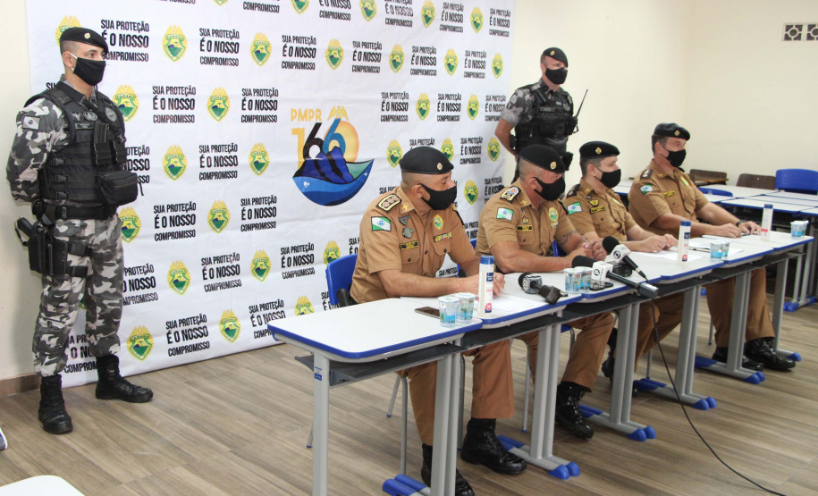 Curitiba, 06 de abril de 2021. Coletiva de Imprensa  - Operação Rio II da Polícia Militar desarticula grupo que praticava tráfico e homicídios no Litoral do estado.
