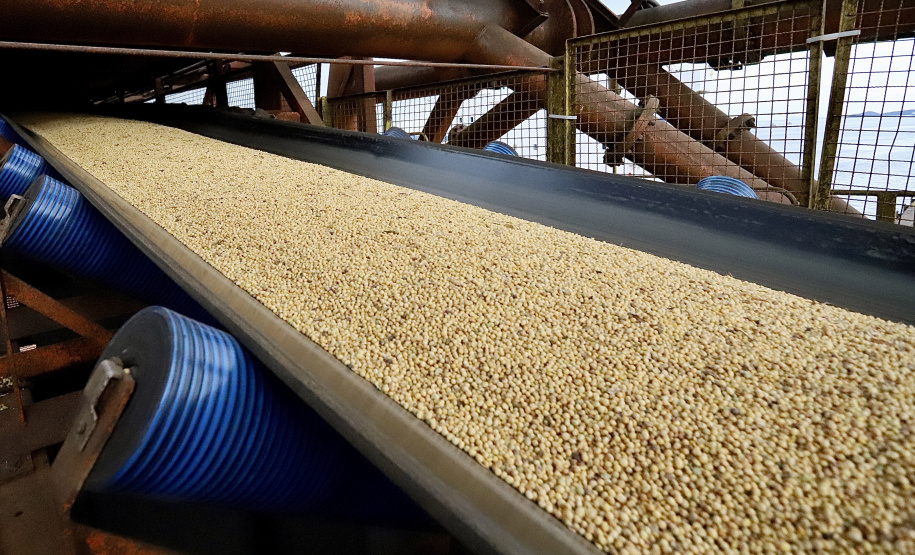 O volume de soja exportado pelo Corredor de Exportação Leste do Porto de Paranaguá (Corex) aumentou quase 232% de fevereiro para março. Este ano, no primeiro trimestre, pelo complexo que integra os silos públicos e nove terminais privados, foram exportadas 2.166.837 toneladas do granel. -  Paranaguá, 06/04/2021  -  Foto: C;audio Neves/Portos do Paraná