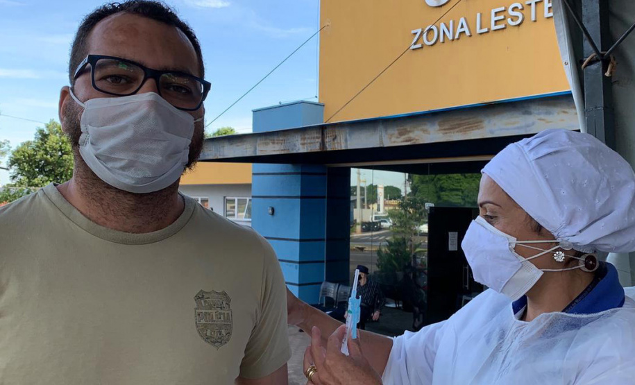 Governo do Estado inicia vacinação das forças de segurança pública - Curitiba, 07/04/2021 - Foto: Divulgação SESP-PR