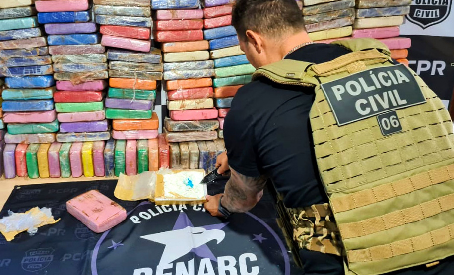 PCPR retira quase 700 quilos de cocaína pura do crime organizado em menos de duas semanas - Curitiba, 08/04/2021 - Foto: Divulgação PCPR