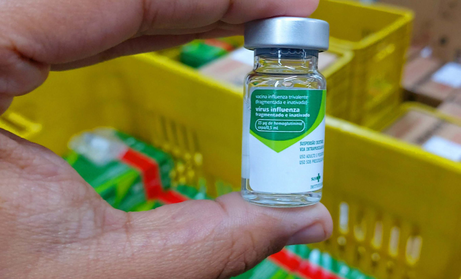 Vacina contra a gripe. Foto: Américo Antonio/SESA