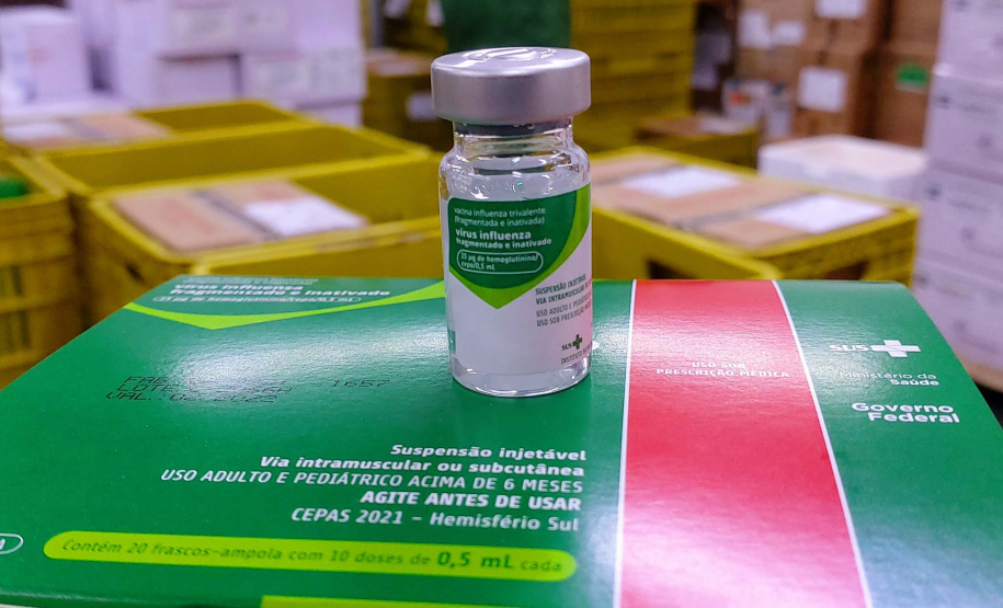 Vacina contra a gripe. Foto: Américo Antonio/SESA