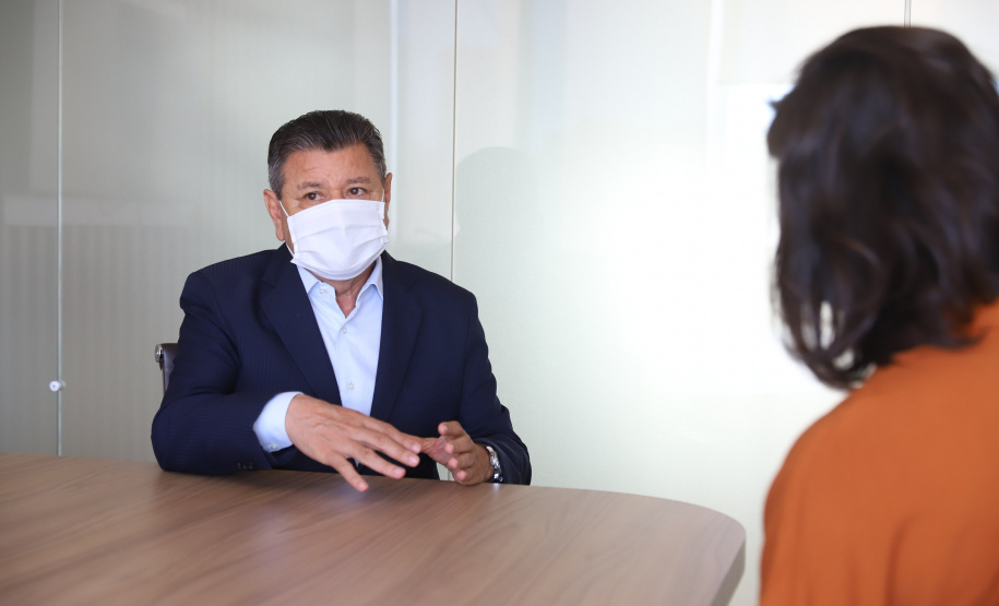 Codefoz Presidente do Codefoz (Conselho de Desenvolvimento Econômico e Social de Foz do Iguaçu), Felipe Gonzalez. 08/04/2021 - Foto: Geraldo Bubniak/AEN