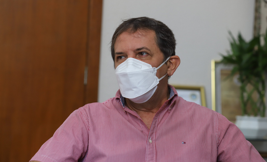 Prefeito Foz Prefeito de Foz do Iguacu, Chico Brasileiro. 08/04/2021 - Foto: Geraldo Bubniak/AEN