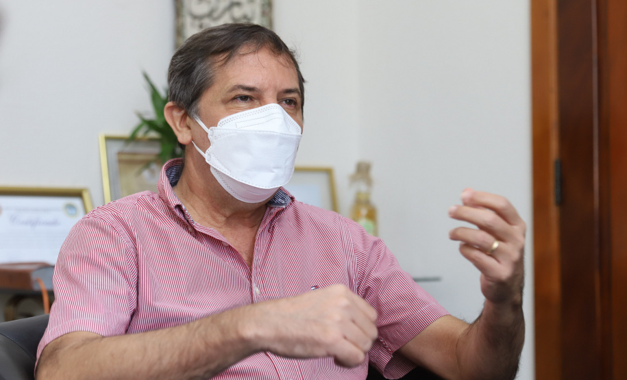Prefeito Foz Prefeito de Foz do Iguacu, Chico Brasileiro. 08/04/2021 - Foto: Geraldo Bubniak/AEN