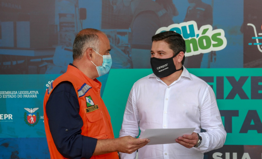 A edição 2021 da campanha Cesta Solidária Paraná, encerrada na terça-feira (06), conseguiu arrecadar mais de 200 toneladas de alimentos. . Foto: Valdelino Pontes