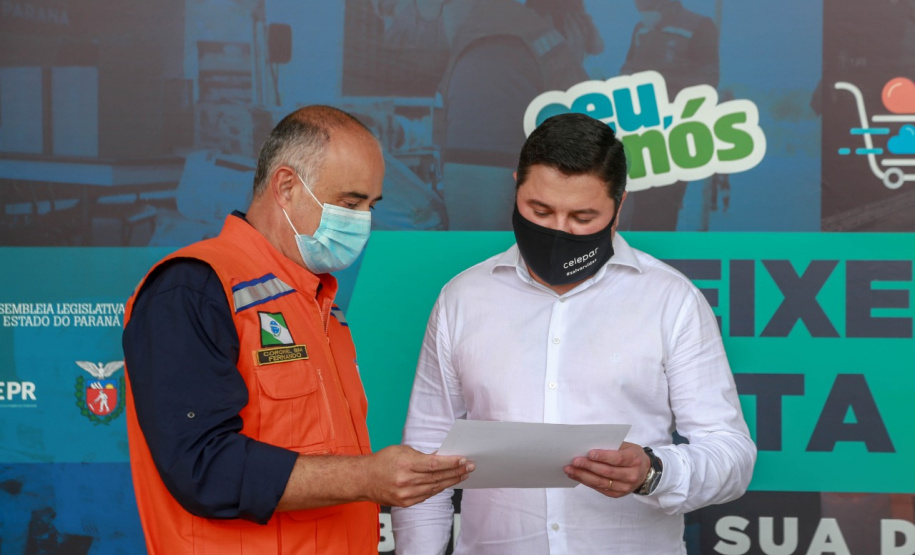 A edição 2021 da campanha Cesta Solidária Paraná, encerrada na terça-feira (06), conseguiu arrecadar mais de 200 toneladas de alimentos. . Foto: Valdelino Pontes