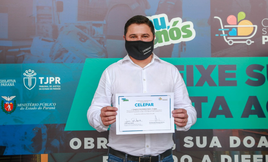 A edição 2021 da campanha Cesta Solidária Paraná, encerrada na terça-feira (06), conseguiu arrecadar mais de 200 toneladas de alimentos. . Foto: Valdelino Pontes