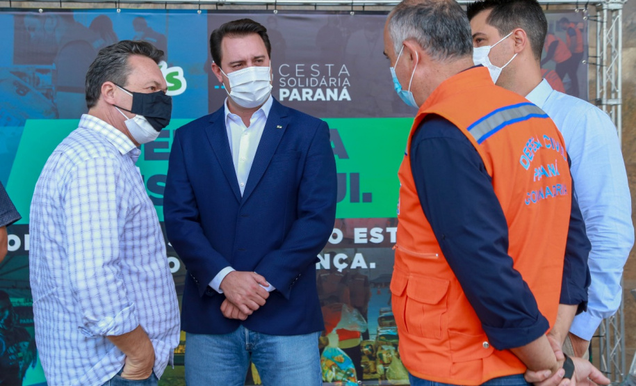 A edição 2021 da campanha Cesta Solidária Paraná, encerrada na terça-feira (06), conseguiu arrecadar mais de 200 toneladas de alimentos. . Foto: Valdelino Pontes