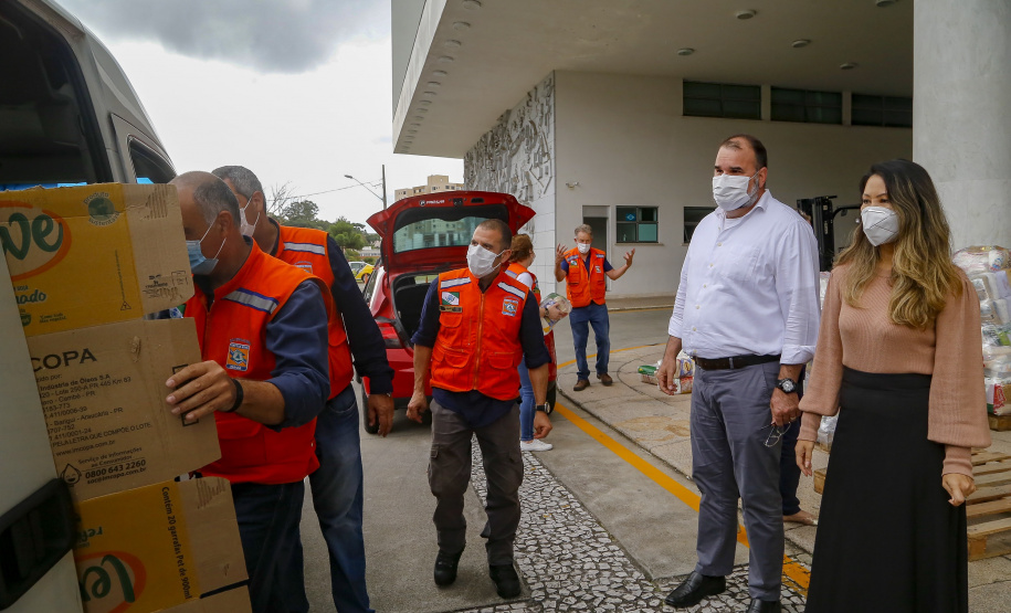 A edição 2021 da campanha Cesta Solidária Paraná, encerrada na terça-feira (06), conseguiu arrecadar mais de 200 toneladas de alimentos.
Foto Gilson abreu/AEN
