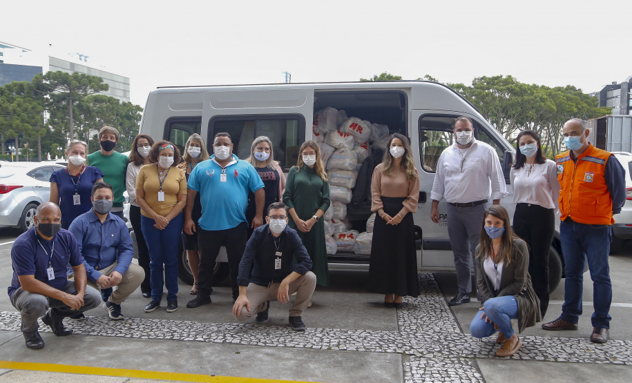 A edição 2021 da campanha Cesta Solidária Paraná, encerrada na terça-feira (06), conseguiu arrecadar mais de 200 toneladas de alimentos.
Foto Gilson abreu/AEN